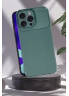 BFS  iPhone 16 Pro Max Kılıf Auto Focus Karbon Kapak - Koyu Yeşil