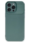 BFS  iPhone 16 Pro Max Kılıf Auto Focus Karbon Kapak - Koyu Yeşil