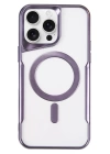 BFS  iPhone 16 Pro Max Kılıf Boyi Magsafe Silikon Kapak - Derin Mor