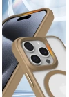 BFS  iPhone 16 Pro Max Kılıf Enka Magsafe Silikon Kılıf - Desert