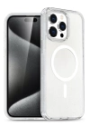 BFS  iPhone 16 Pro Max Kılıf Glow Magsafe Kapak - Şeffaf