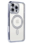 BFS  iPhone 16 Pro Max Kılıf Joke Simli Magneticsafe Kılıf - Mavi