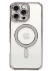 BFS  iPhone 16 Pro Max Kılıf Joke Simli Magneticsafe Kılıf - Pembe