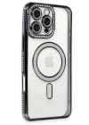 BFS  iPhone 16 Pro Max Kılıf Joke Simli Magneticsafe Kılıf - Siyah