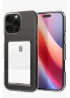 BFS  iPhone 16 Pro Max Kılıf Kart Şeffaf Silikon - Şeffaf