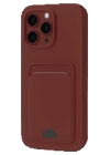 BFS  iPhone 16 Pro Max Kılıf Kelvin Kartvizitli Silikon - Bordo
