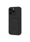 BFS  iPhone 16 Pro Max Kılıf Kelvin Kartvizitli Silikon - Siyah