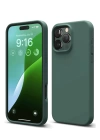 BFS  iPhone 16 Pro Max Kılıf Nano içi Kadife Silikon - Koyu Yeşil