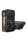 BFS  iPhone 16 Pro Max Kılıf Pars Lens Yüzüklü Silikon - Siyah