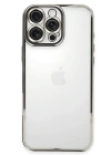 BFS  iPhone 16 Pro Max Kılıf Razer Lensli Silikon - Gümüş