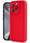 BFS  iPhone 16 Pro Max Kılıf Viera Silikon - Kırmızı
