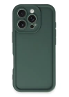BFS  iPhone 16 Pro Max Kılıf Viera Silikon - Koyu Yeşil