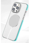 BFS  iPhone 16 Pro Max Line Magsafe Kapak - Mavi