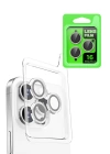 BFS  iPhone 16 Pro Max Raze Metal Kamera Lens - Beyaz