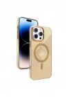 BFS  iPhone 16 Pro Stella PC Sert Magsafe Kılıf - Gold