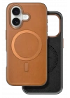 BFS  iPhone 16 Puskas Magsafe Kapak - Açık Kahve