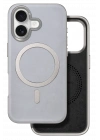 BFS  iPhone 16 Puskas Magsafe Kapak - Titan Gri