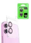 BFS  iPhone 16 Raze Metal Kamera Lens - Pembe