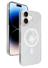 BFS  iPhone 16 Stella PC Sert Magsafe Kılıf - Şeffaf