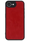 BFS  iPhone 16E Kılıf Aras Deri Kapak - Kırmızı