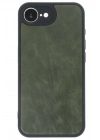 BFS  iPhone 16E Kılıf Aras Deri Kapak - Koyu Yeşil