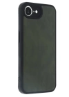 BFS  iPhone 16E Kılıf Aras Deri Kapak - Koyu Yeşil