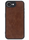 BFS  iPhone 16E Kılıf Aras Deri Kapak - Taba