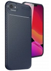 BFS  iPhone 16E Kılıf Auto Focus Karbon Kapak - Lacivert