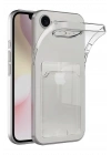 BFS  iPhone 16E Kılıf Kart Şeffaf Silikon - Şeffaf