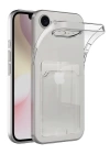 BFS  iPhone 16E Kılıf Kart Şeffaf Silikon - Şeffaf