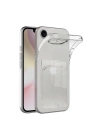 BFS  iPhone 16E Kılıf Kart Şeffaf Silikon - Şeffaf