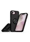 BFS  iPhone 16E Kılıf Montreal Yüzüklü Silikon Kapak - Siyah
