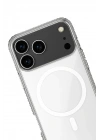 BFS iPhone 17 Pro Max Kılıf Magneticsafe Şeffaf Silikon - Şeffaf