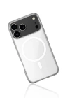 BFS iPhone 17 Pro Max Kılıf Magneticsafe Şeffaf Silikon - Şeffaf