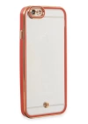 BFS  iPhone 6 Kılıf Liva Lens Silikon - Kırmızı