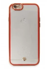 BFS  iPhone 6 Kılıf Liva Lens Silikon - Kırmızı