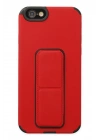 BFS  iPhone 6 Kılıf Mega Standlı Silikon - Kırmızı