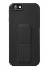 BFS  iPhone 6 Kılıf Mega Standlı Silikon - Siyah