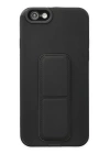 BFS  iPhone 6 Kılıf Mega Standlı Silikon - Siyah
