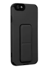 BFS  iPhone 6 Kılıf Mega Standlı Silikon - Siyah