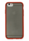 BFS  iPhone 6 Kılıf Montreal Silikon Kapak - Kırmızı