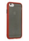 BFS  iPhone 6 Kılıf Montreal Silikon Kapak - Kırmızı