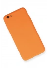 BFS  iPhone 6 Kılıf Nano içi Kadife Silikon - Turuncu