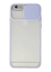 BFS  iPhone 6 Kılıf Palm Buzlu Kamera Sürgülü Silikon - Lila
