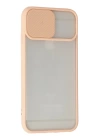 BFS  iPhone 6 Kılıf Palm Buzlu Kamera Sürgülü Silikon - Pembe