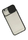 BFS  iPhone 6 Kılıf Palm Buzlu Kamera Sürgülü Silikon - Siyah