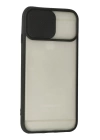 BFS  iPhone 6 Kılıf Palm Buzlu Kamera Sürgülü Silikon - Siyah