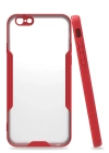 BFS  iPhone 6 Kılıf Platin Silikon - Kırmızı