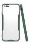 BFS  iPhone 6 Kılıf Platin Silikon - Yeşil