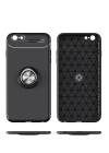 BFS  iPhone 6 Kılıf Range Yüzüklü Silikon - Kırmızı
